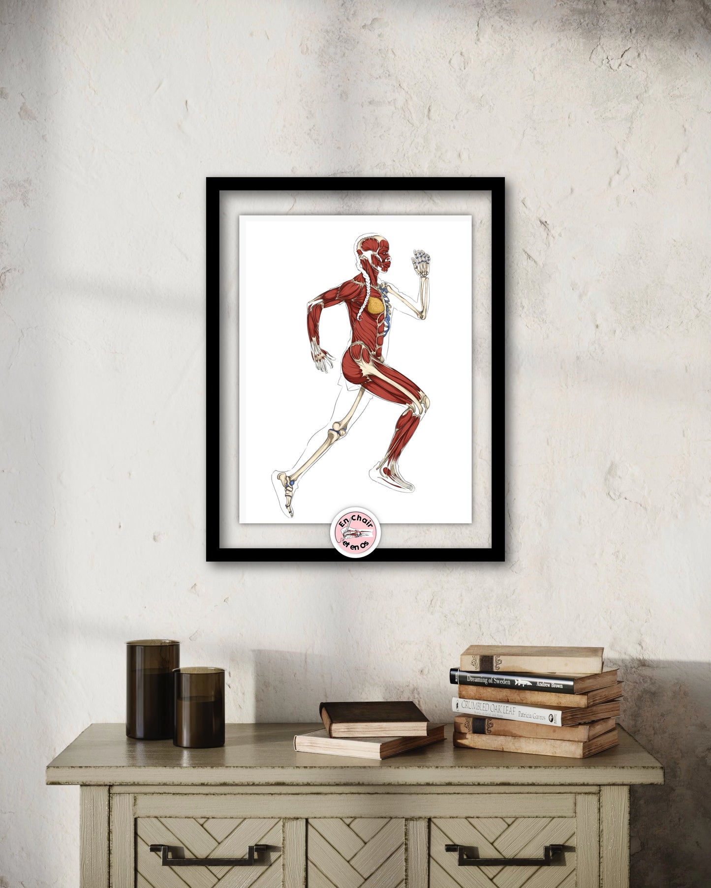 Planche anatomique course à pied