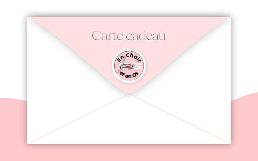 Carte cadeau En Chair et en Os décoration cabinet médical